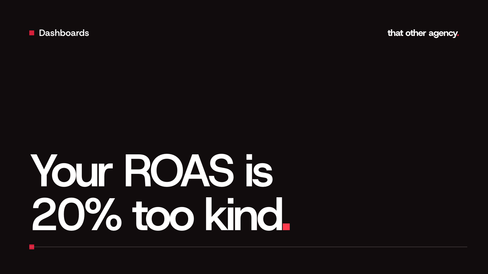 Cover reading: Your ROAS is 20% too kind.